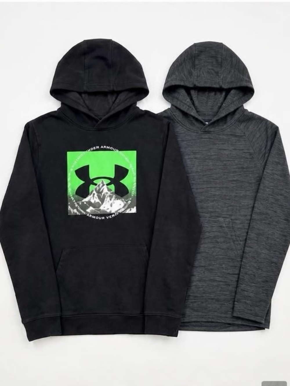 Under Armour Black Hoodie and Dark Grey Long Sleeve